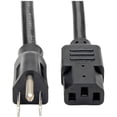 thumbnail image 1 of Tripp Lite Model P007-003 3 ft. Heavy-Duty Computer Power Cord, 14AWG 15A (NEMA 5-15P to IEC-320-C13), 1 of 10