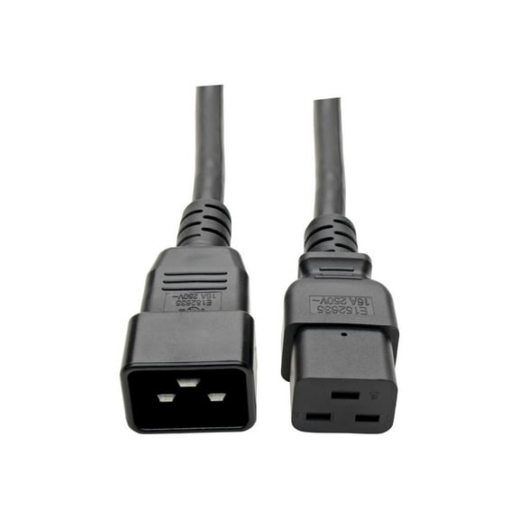 POWER CORD - POWER IEC 320 EN 60320 C20 - MALE LEFT GENDER - C19 - FEMALE RIGHT
