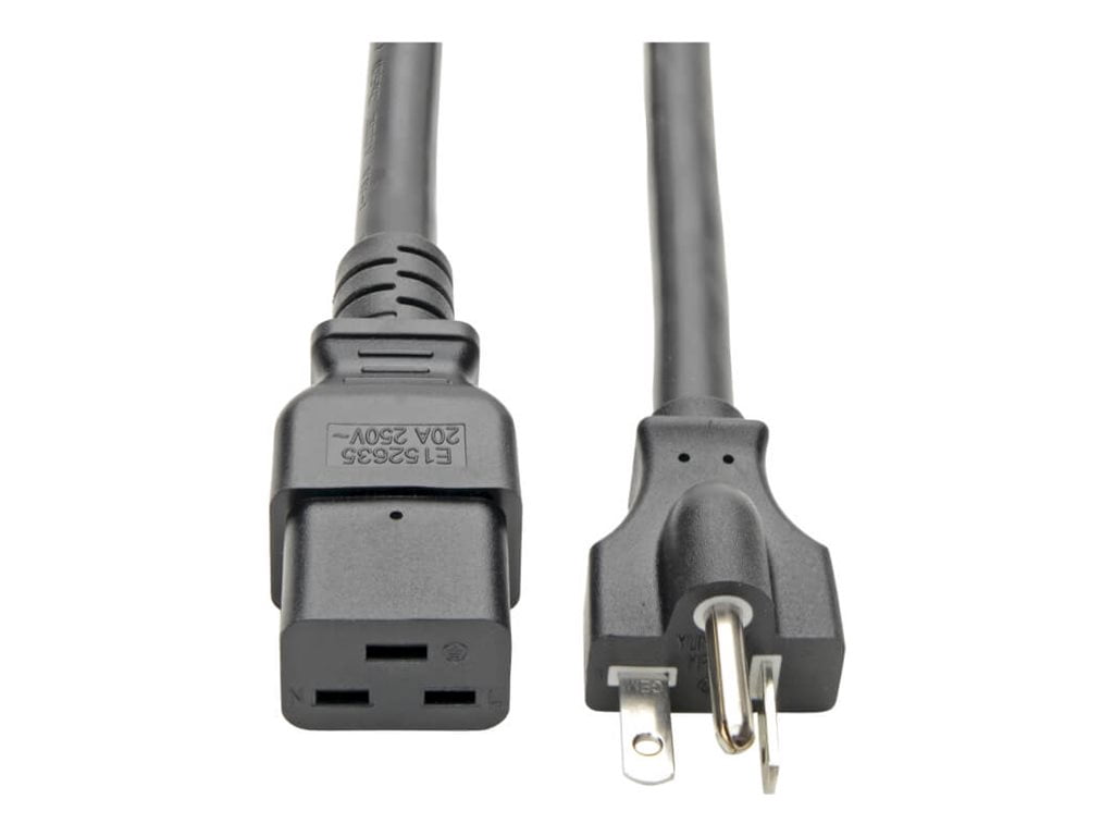Tripp Lite 10ft Power Cord Extension Cable C19 to 5-20P Heavy Duty 20A 12AWG 10' (P049-010)