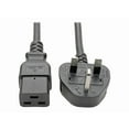 thumbnail image 1 of Tripp Lite Model P052-008 8 ft. UK Computer Power Cord, C19 to BS1363, 13A, 250V, 16 AWG, 8 ft. (2.43 m), Black, 1 of 4