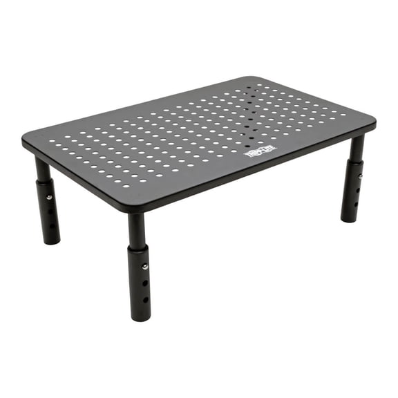 Tripp Lite Monitor Riser Stand Desktop Metal Height Adjustable Black 14 x 9in (mr1411m)