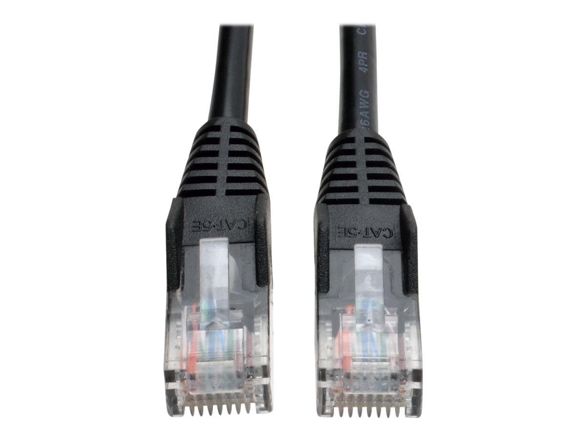 Tripp Lite Cat5e Patch Cable - 1 X Rj-45 Male - 1 X Rj-45 Male - 3ft - Black (n001003bk)