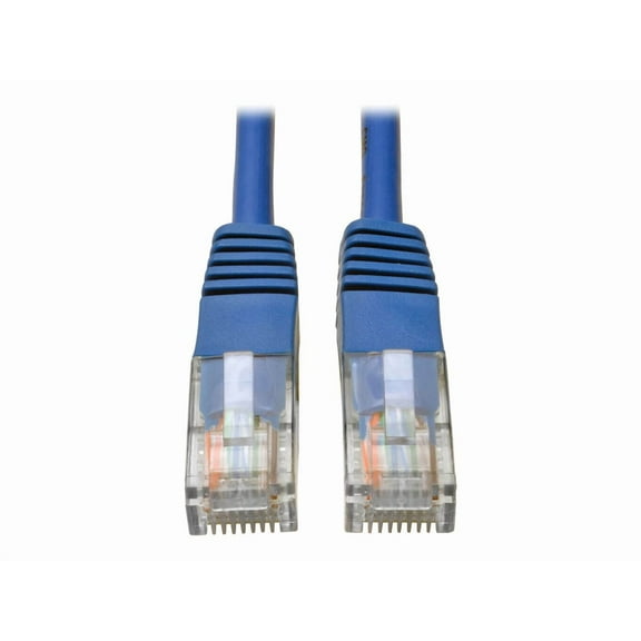 Tripp Lite Cat5e 350 MHz Molded UTP Patch Cable (RJ45 M/M), Blue, 12 ft. - Category 5e for Computer, Server, Printer, Photocopier, Router, Blu-ray Player, Switch - 128 MB/s - Patch Cable - 12 ft - 1 x