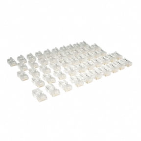 Tripp Lite N031-050 Cat5e RJ45 Modular In-Line Connectors for Stranded Cat5e Cable, 50-Pack, TAA