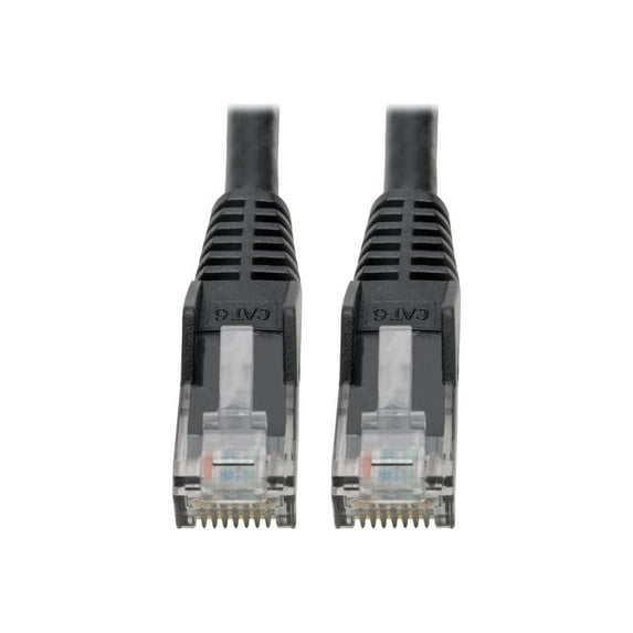 Tripp Lite Cat6 GbE Snagless Molded Patch Cable UTP Black RJ45 M/M 6in