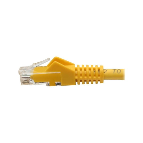 Tripp Lite Cat6 GbE Gigabit Ethernet Snagless Molded Patch Cable UTP Yellow RJ45 M/M 6in 6"