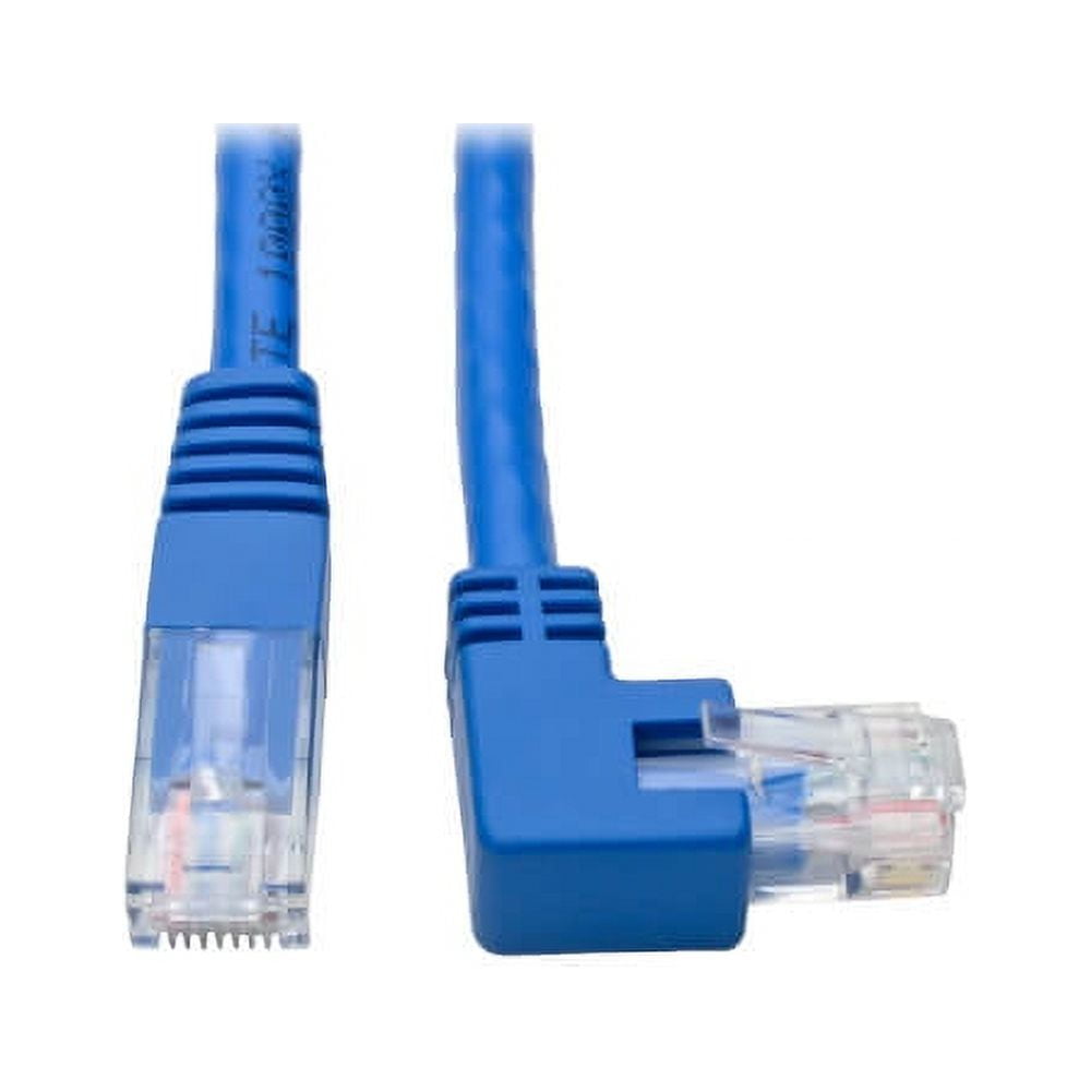 Tripp Lite N204-001-BL-RA Right-Angle Cat6 UTP Patch Cable (RJ45) - 1 ft. - Blue