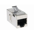 thumbnail image 1 of Tripp Lite Cat6 Straight Through Shielded Modular In-line "Snap-in" Coupler (RJ45 F/F) - RJ-45 Network - Silver, 1 of 2