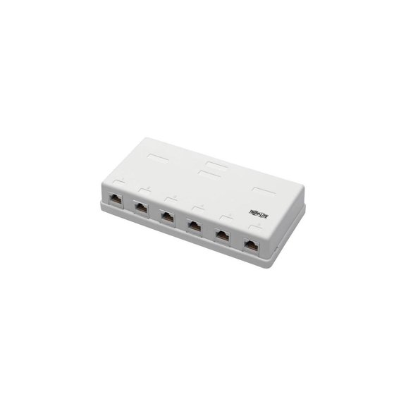 Tripp Lite Cat6 Surface-Mount Box 6-Port Unshielded 110 Idc Punchdown Rj45