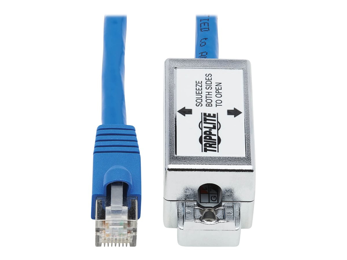 Tripp Lite N237A-P18N-WHSH 18" Cat     6a Junction Box Cable Assembly Blue