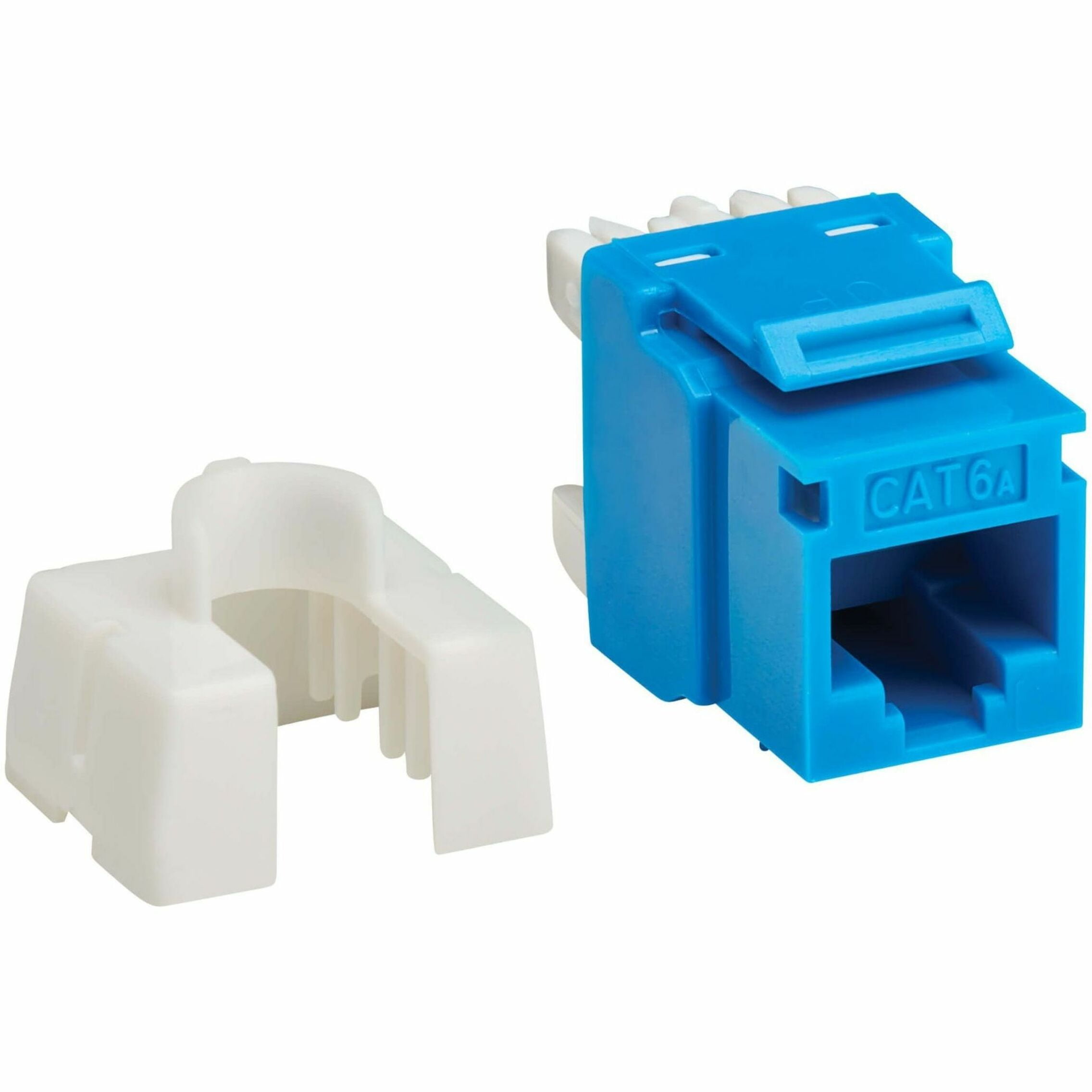 Tripp Lite N238-001-BL-6A Cat6 Keystone Jack 4ppoe Rj45 Blue Taa