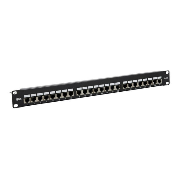 Tripp Lite Cat5e / Cat6 Patch Panel 24-Port Shielded Krone IDC 568B RJ45