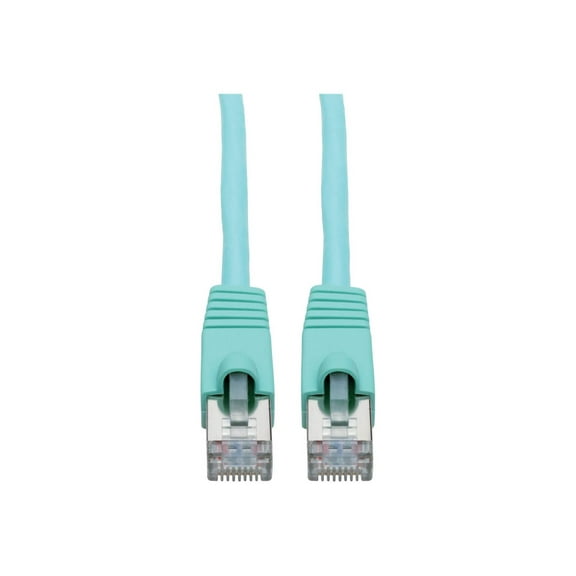 Tripp Lite 10ft RJ-45 M/M Cat6a Snagless Shielded STP Patch Cable Aqua N262010AQ
