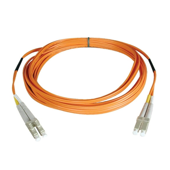 Tripp Lite 6.56' OM1 62.5/125 Multimode Duplex LC to LC Fiber Optic Patch Cable, Orange