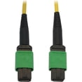 thumbnail image 1 of Tripp Lite N390B-02M-12-AP Fiber Optic Network Cable, Yellow Jacket, Black Connector, Green Housing, 1 of 4