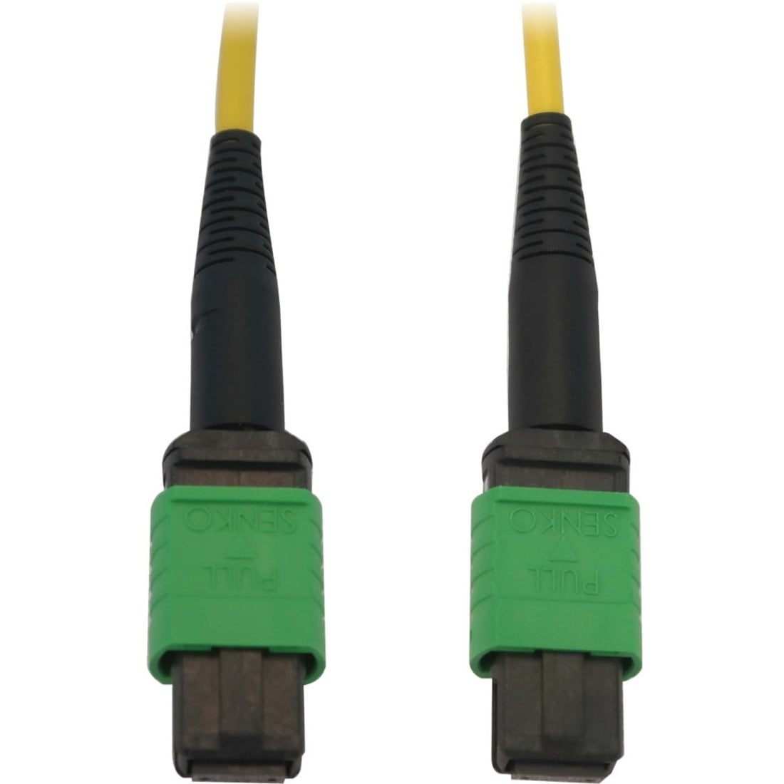 Tripp Lite N390b-05m-12-ap Fiber Optic Network Cable, Yellow Jacket, Black Connector, Green Housing