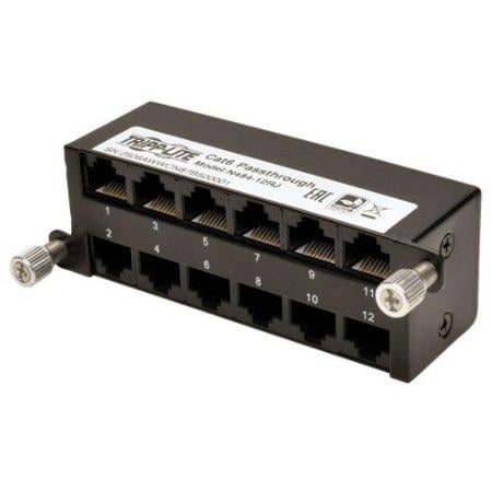 HIGH DENSITY CAT5E / CAT6 PASS-THROUGH CASSETTE 12 RJ45