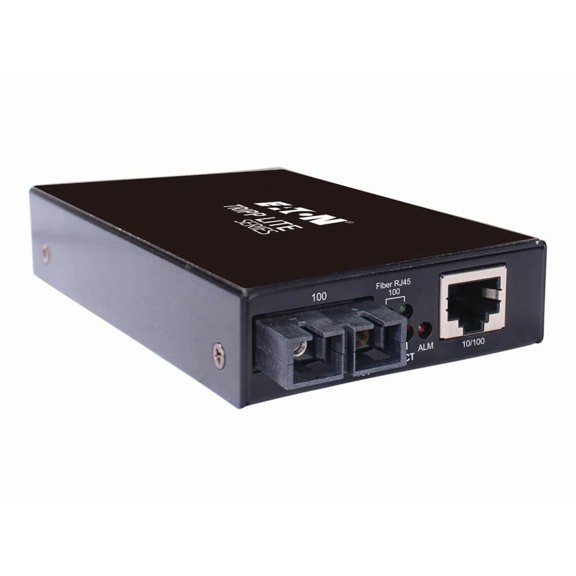 Eaton Tripp Lite Series Hardened Copper to Fiber Media Converter - 10/100 Mbps, RJ45/SC Multimode, -10 to 60C, 2 km (1.2 mi.), TAA - 1 x Network (RJ-45) - 1 x SC Ports - DuplexSC Port - M...