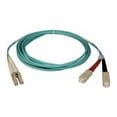 thumbnail image 1 of Tripp Lite 1M 10Gb Duplex Multimode 50/125 OM3 LSZH Aqua Fiber Patch Cable, 1 of 2