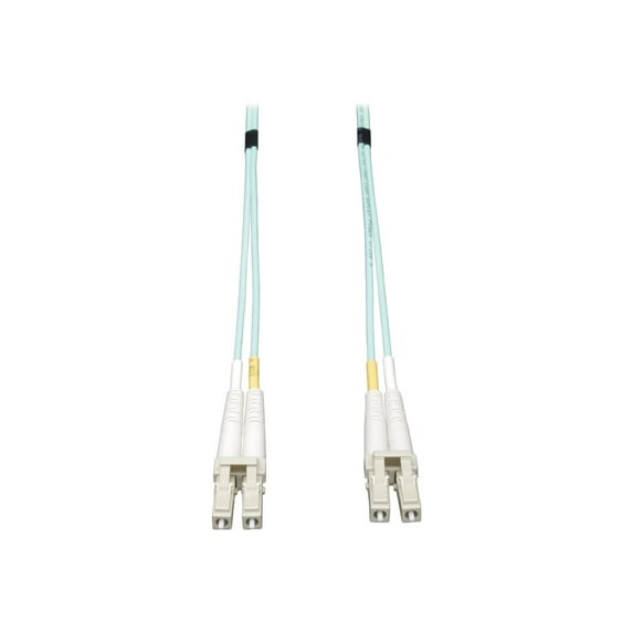 Tripp Lite 0.5M 10Gb Duplex Multimode 50/125 OM3 LSZH Fiber Cable LC/LC Aqua