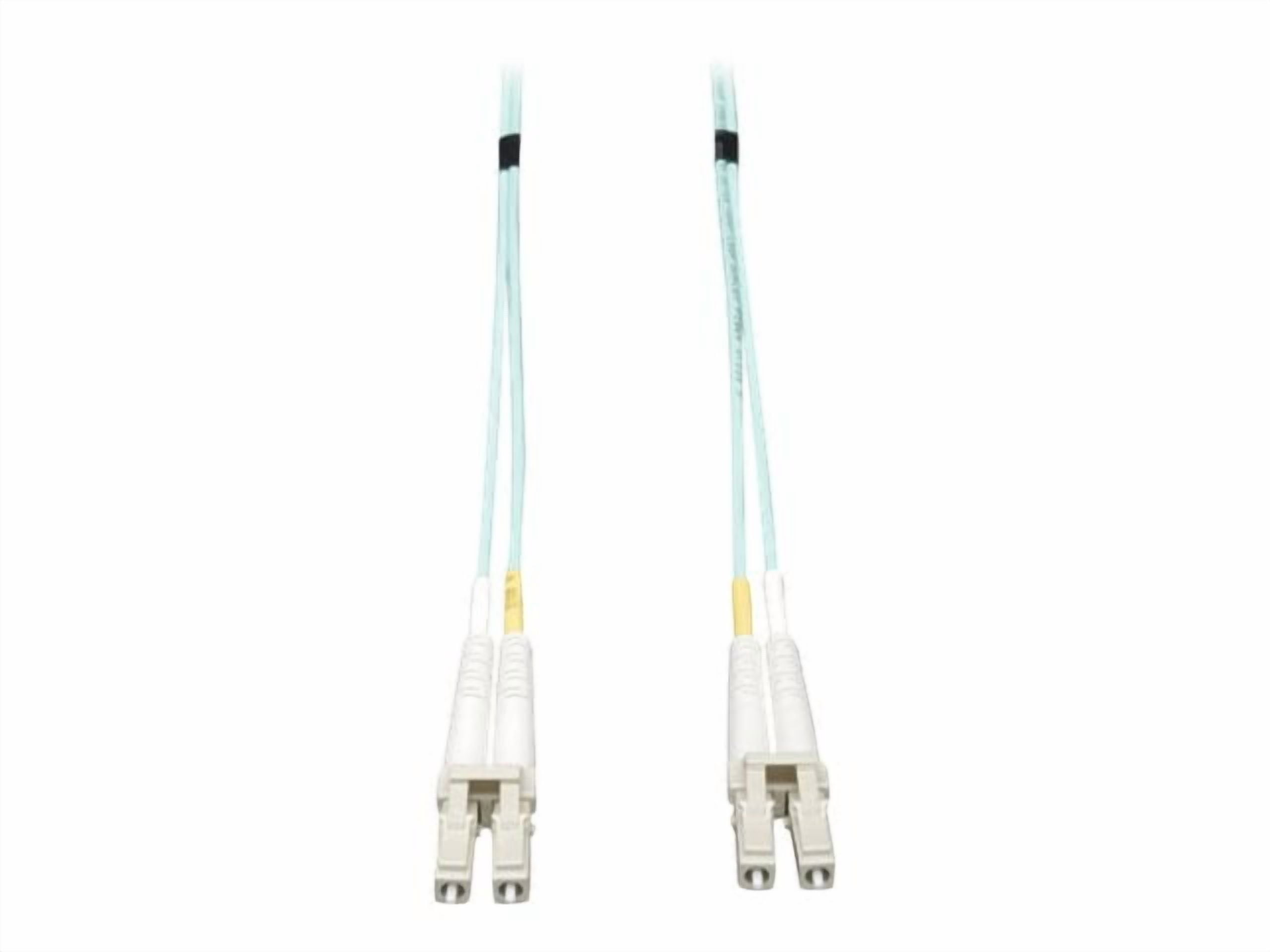 Tripp Lite 100ft 10Gb Duplex Multimode 50/125 Aqua Fiber Patch Cable, (LC/LC)