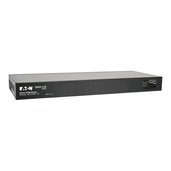 Tripp Lite NetCommander 8-Port Cat5 IP KVM Switch - 1U Rack-Mount 1+1 User