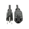 thumbnail image 1 of Eaton Tripp Lite Series Power Extension Cord, NEMA 5-15P to NEMA 5-15R - 10A, 120V, 18 AWG, 10 ft. (3.05 m), Black - Power cable - NEMA 5-15 (F) to NEMA 5-15P (M) - AC 110 V - 10 ft - black, 1 of 4
