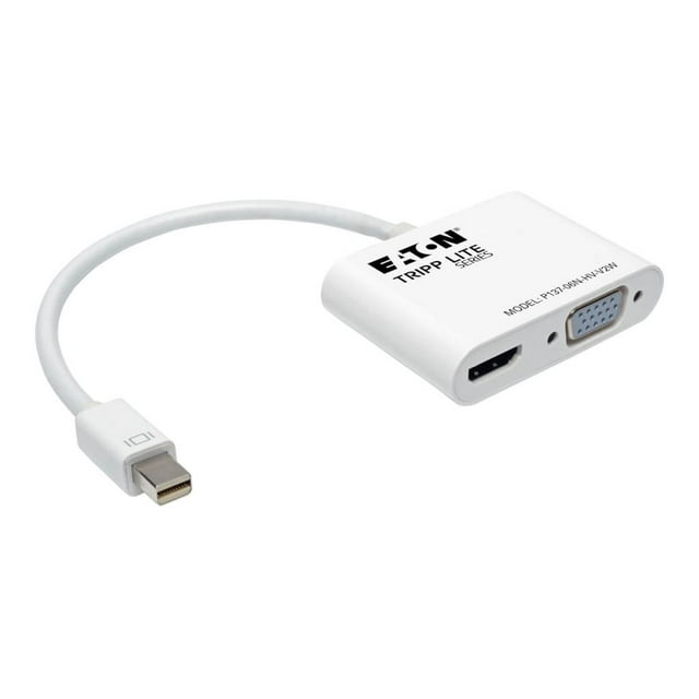Tripp Lite P137-06N-HV-V2W Mini Displayport to HDMI VGA 4K Adapter Cable MDP to HDMI VGA
