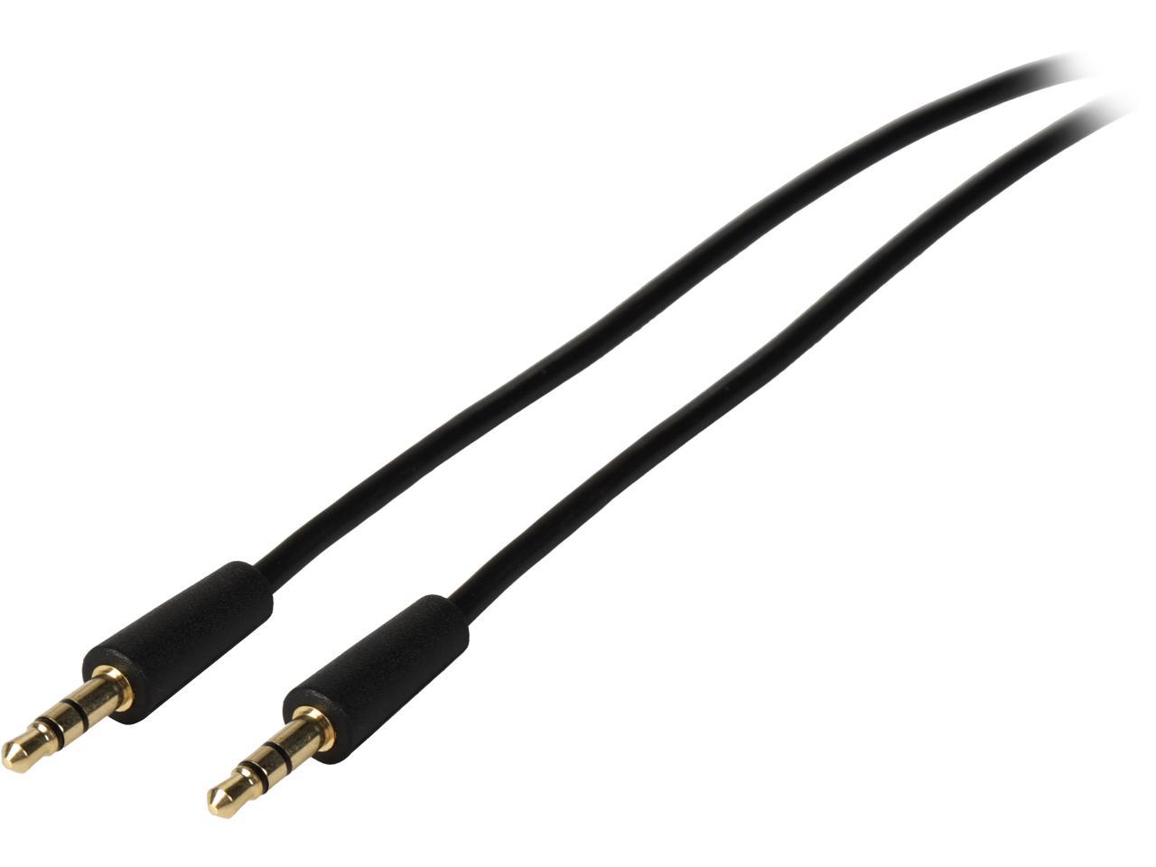 Tripp Lite P312-001 3.5mm Mini Stereo Audio Cable for Microphones, Speakers and Headphones Male to Male - image 1 of 4