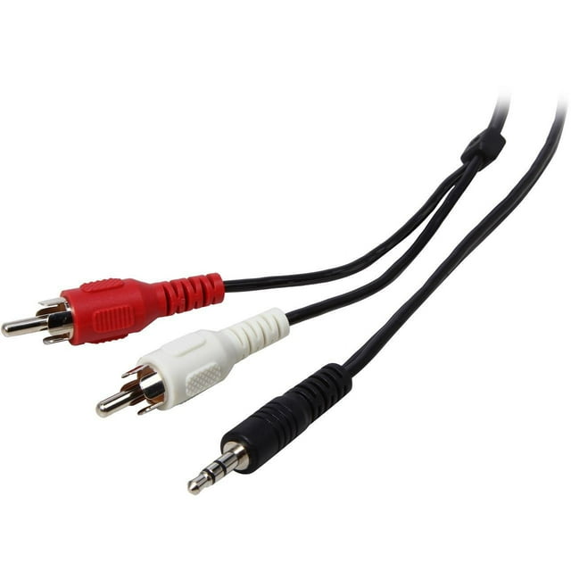 Tripp Lite P314-012 Audio Y Splitter Adapter 3.5MM Plug/2 RCA Plugs Male to Male
