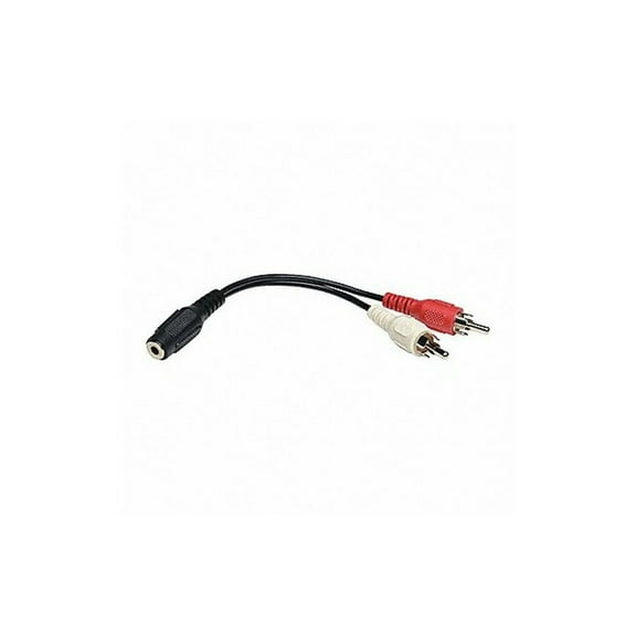 Tripp Lite P316-06n Female 3.5mm Stereo To 2 Male Rcas Y-splitter Cable, 6"