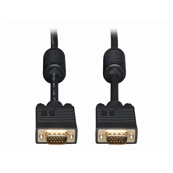 Tripp Lite P502-010 Coaxial Video Cable - 10 Ft - Black Hd-15 Male Vga - Hd-15 Male Vga (p502010)
