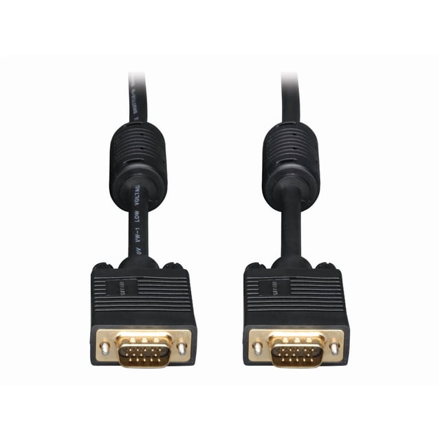 Tripp Lite P502-010 Coaxial Video Cable - 10 Ft - Black Hd-15 Male Vga ...