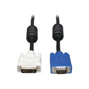 Tripp Lite P556-003 Black Connector A DVI-A Connector B HD15 MALE Superior molded cables with foil-shielding for maximum EMI/RFI protection