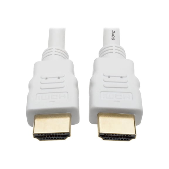Tripp Lite 25ft High-Speed HDMI 4K Cable with Digital Video and Audio, White