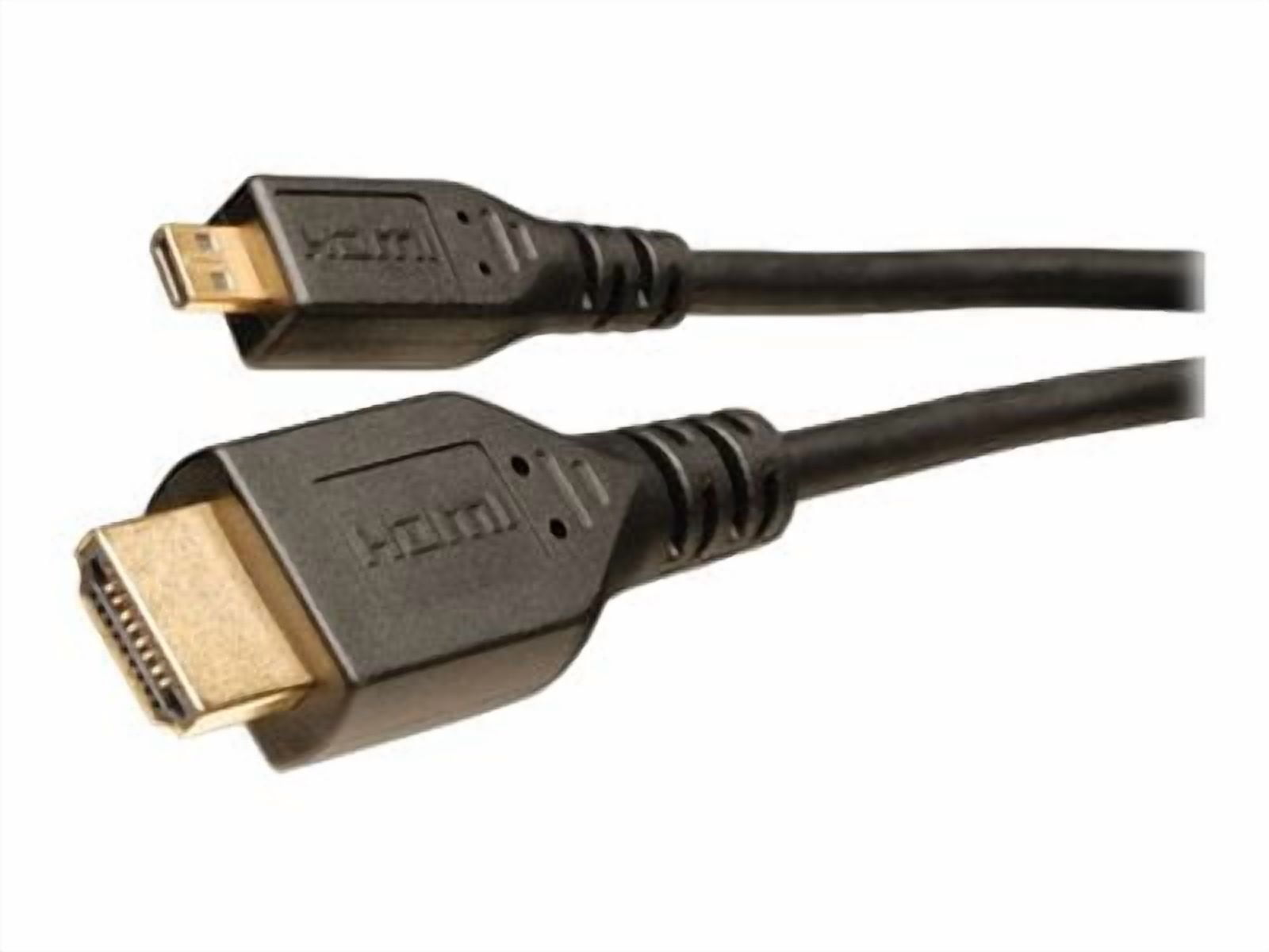 Tripp Lite P570-003-MICRO 3 ft. Black HDMI to Micro HDMI High Speed w/Ethernet Video / Audio cable Male to Male