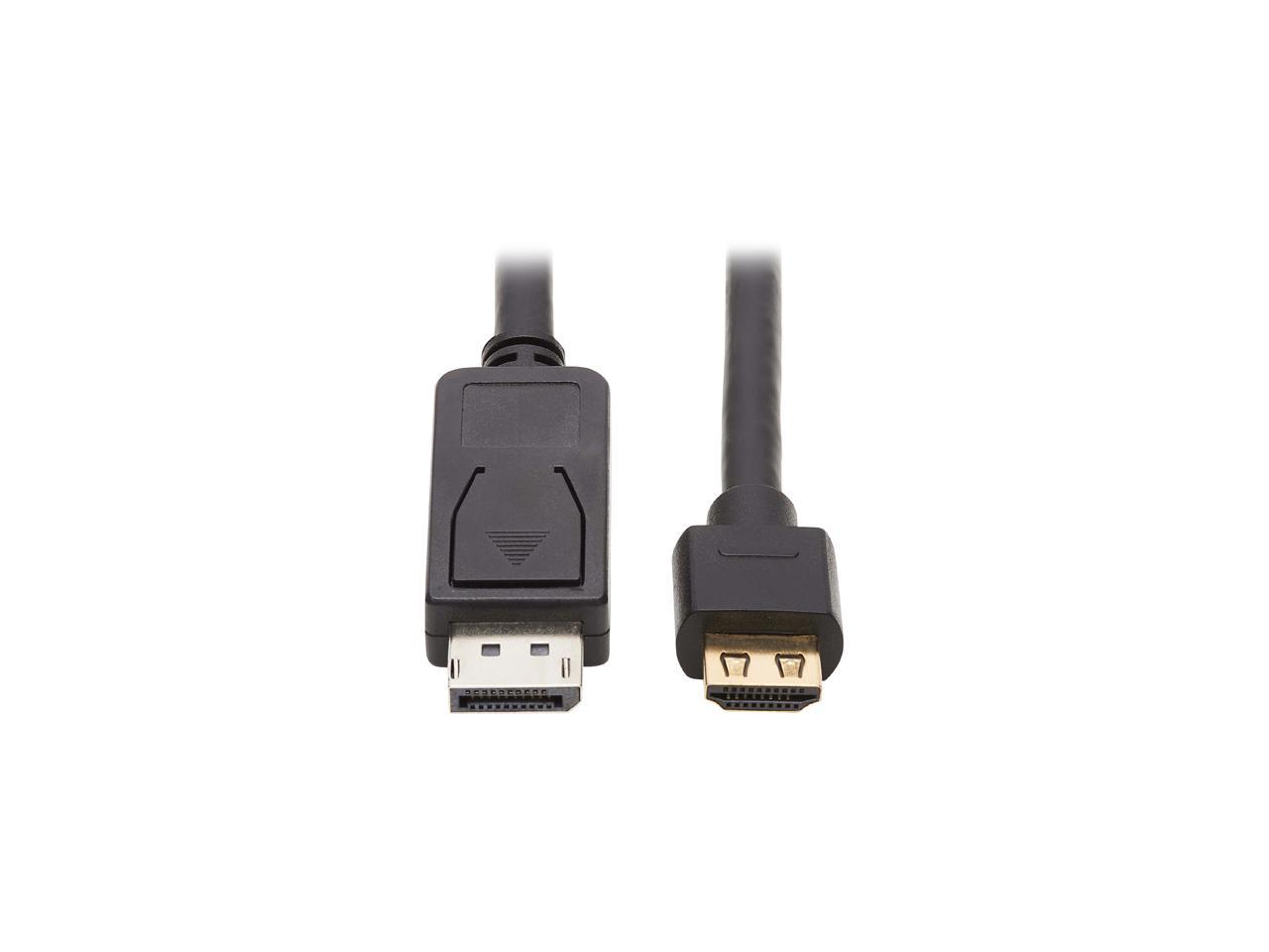 Tripp Lite P582-010-4K6AE 10 ft. DisplayPort 1.2a to HDMI 2.0 Active Adapter Cable (M/M) - Grip HDMI Plug, 4K @ 60 Hz, 10 ft., Black - image 1 of 5