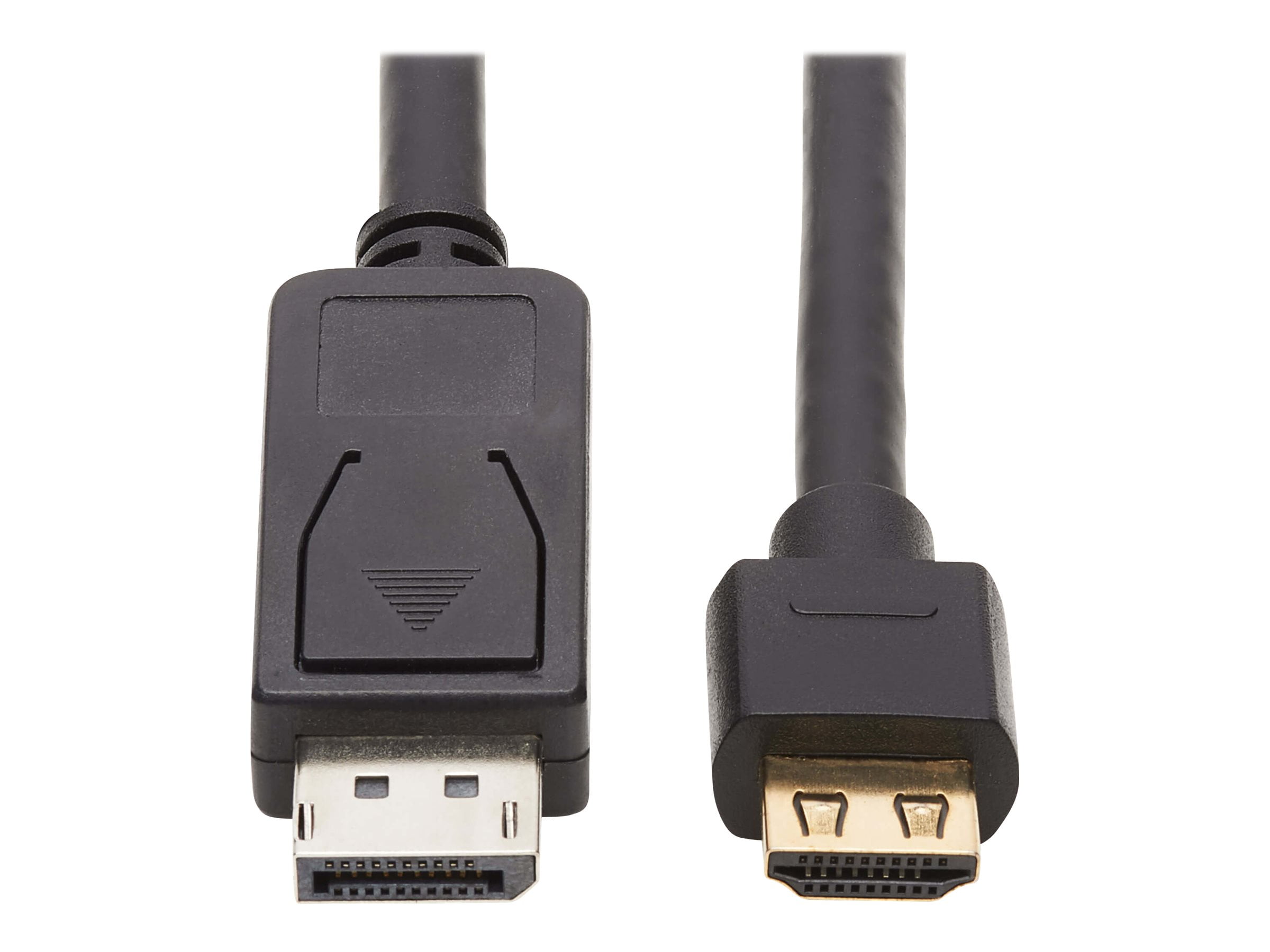 Tripp Lite P582-015-4K6AE 15 ft. DisplayPort 1.2a to HDMI 2.0 Active Adapter Cable (M/M) - Grip HDMI Plug, 4K @ 60 Hz, 15 ft., Black