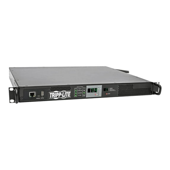Tripp Lite PDU Monitored 7.4KW 230V ATS IEC309 32A 2 Blue Inputs 1URM - Power distribution unit (rack-mountable) - 32 A - AC 200/208/220/230/240 V - 7.4 kW - 1-phase - Ethernet 10/100 - input: IEC 60309 32A - output connectors: 1 (IEC 60309 32A) - 1U - 10 ft cord