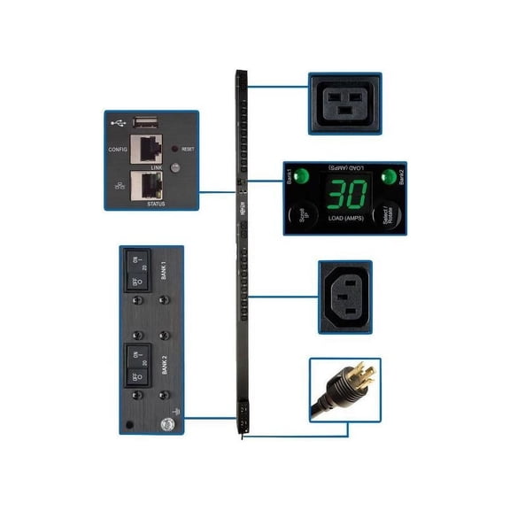 Tripp Lite PDUMV30HVNETLX 24-Outlet PDU