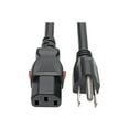 thumbnail image 1 of Tripp Lite Computer Power Cord, NEMA 5-15P to Locking C13, Heavy-Duty, 6ft, 1 of 4