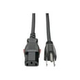 thumbnail image 1 of Tripp Lite Power Extension Cord 5-15P to Locking C13 M/F 18 AWG 10A 10ft (P006-L10), 1 of 3