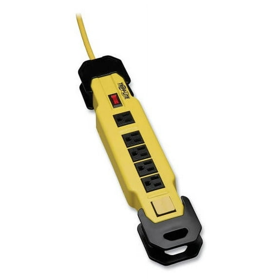 Tripp Lite Power It! Safety Power Strip with GFCI Plug, 6 Outlets, 9 ft Cord, Yellow/Black, Each