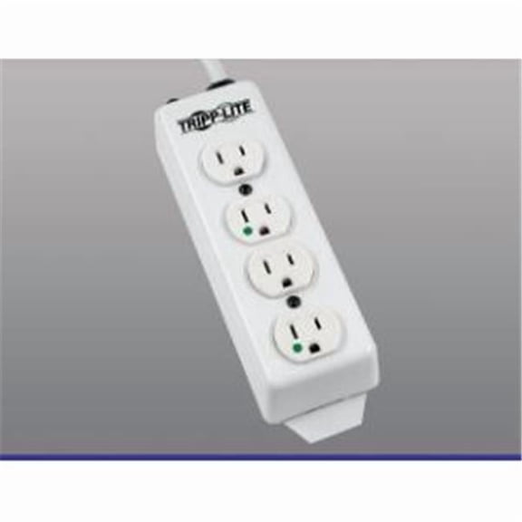 Tripp Lite Power Strip 120V AC NEMA 5-15P Receptacle: 4 x NEMA 5-15R Hospital Grade 15ft