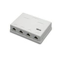 thumbnail image 1 of Tripp Lite Pre-Configured Unshielded Cat6 4-Port Surface-Mount Box, 110 Idc, Rj45, White - Surface Mount Box - Rj-45 X 4 - White, 1 of 5