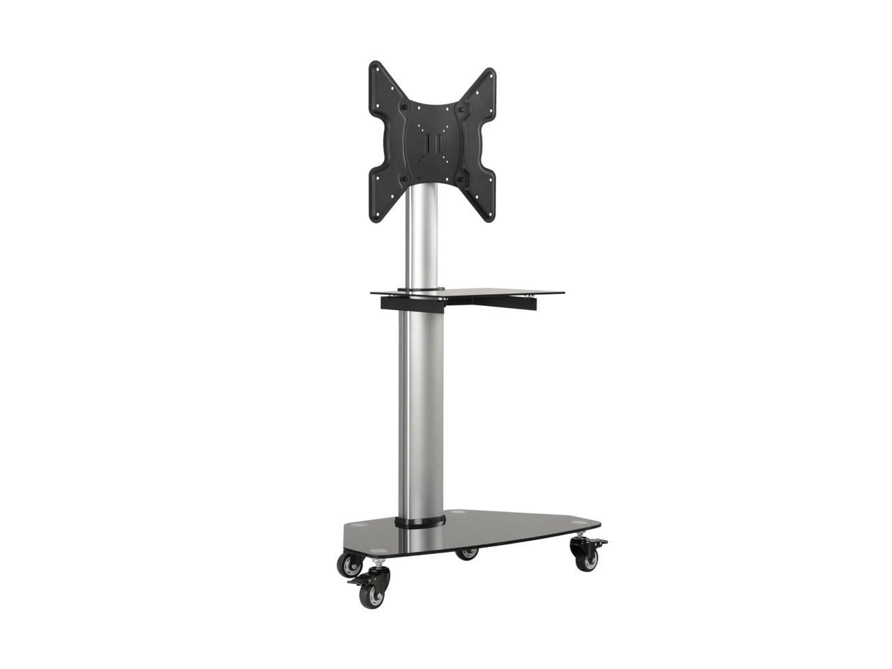 Tripp Lite Premier Rolling TV Cart for 32” to 55” Displays, Black Glass