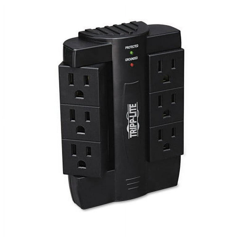 Protect It! Surge Protector, 6 AC Outlets, 1,500 J, Black