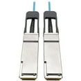 thumbnail image 1 of Tripp Lite QSFP+ to QSFP+ Active Optical Cable - 40Gb, AOC, M/M, Aqua, 2 m (6.6 ft.) - 6.56 ft Fiber Optic Network Cable for Switch, Server, Router, Network Device - First End: 1 x QSFP+ Male Network, 1 of 4