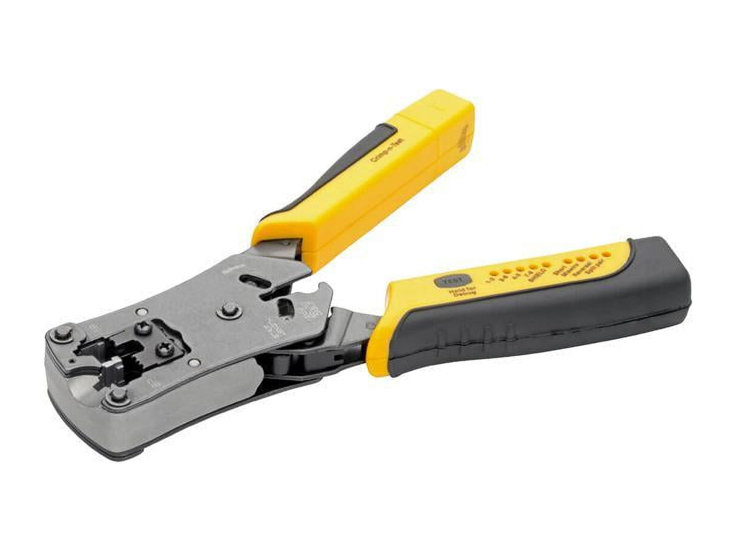 Tripp Lite RJ11/RJ12/RJ45 Wire Crimper with Built-in Cable Tester