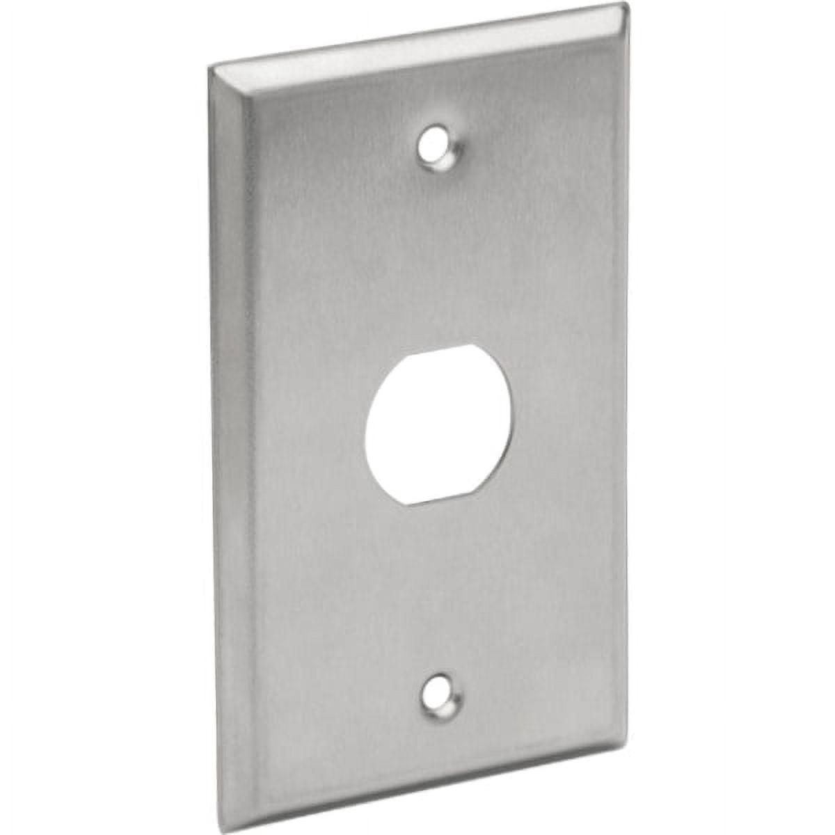 Tripp Lite RJ45 Bulkhead Wall Plate 1 Cutout Industrial Metal Single Gang (N206-FP01-IND)